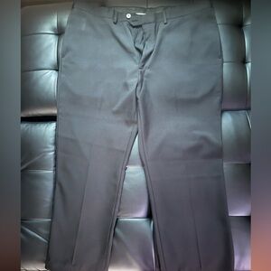 Haggar Black Dress Pants Classic Straight-Leg